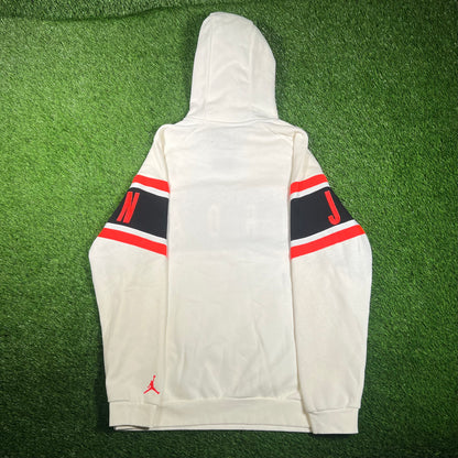 Air Jordan White Logo Hoodie Size XL NEW v17921