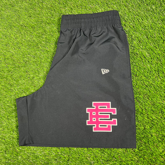 Eric Emanuel Yankees Nylon Dark Navy Shorts Size Large USED x14752