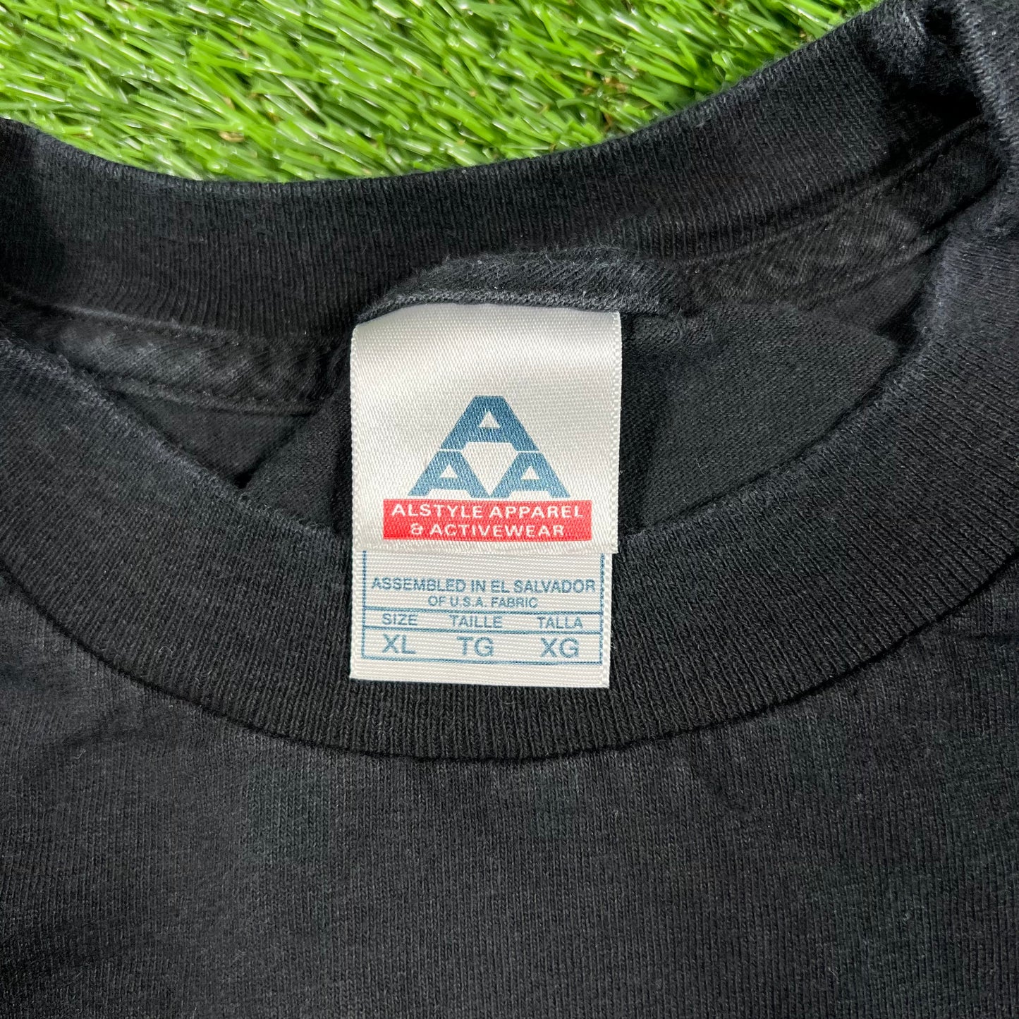 Y2K Miami Vice Promo Black Tee Size XL USED v17119