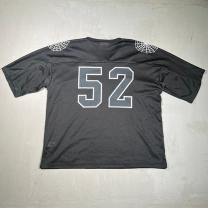 Supreme Spiderweb Black Football Jersey Size XL USED x17340