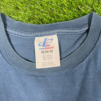 1999 New York Yankees Blue Logo Tee Size Medium USED v16995
