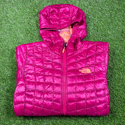 Women's North Face Purple Jacket Size Medium USED v16881
