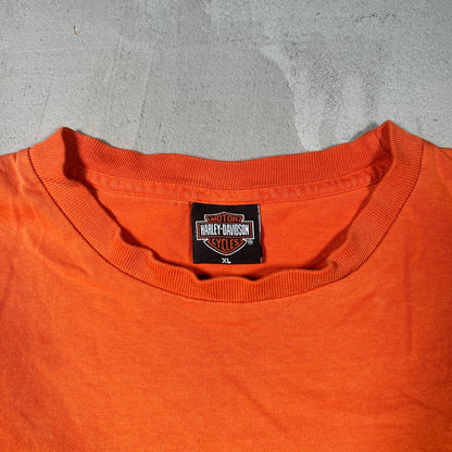 2004 Harley Davidson Logan Orange Longsleeve Size XL USED v18985