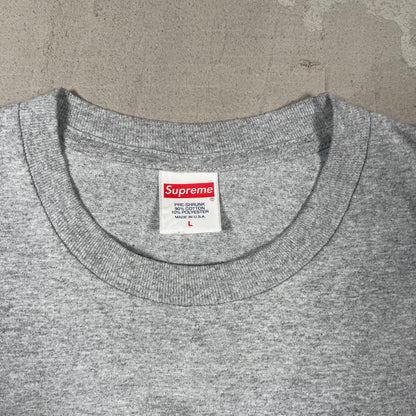 Supreme Kiss Tee Grey (2017) Size Large USED x17358