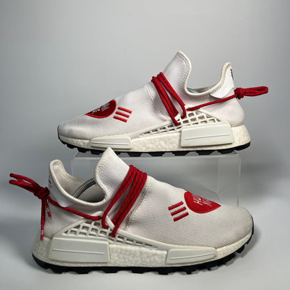 Adidas Pharrell Human Made White Red (2019) Size 11 USED s17617