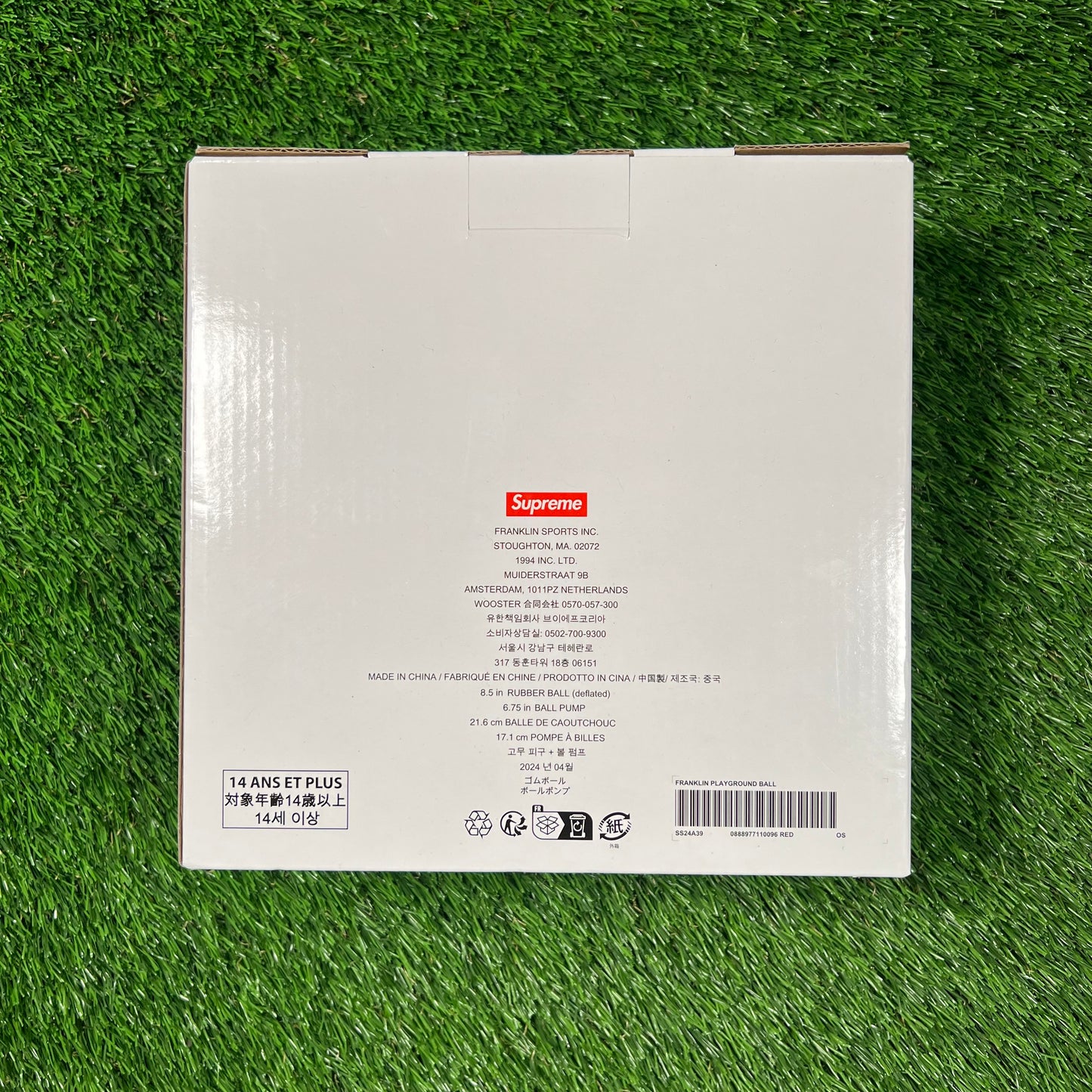 Supreme Franklin Playground Ball Red NEW x16665