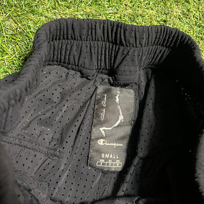 Rick Owens Champions Stitched Black Mesh Shorts Size Small USED x13725