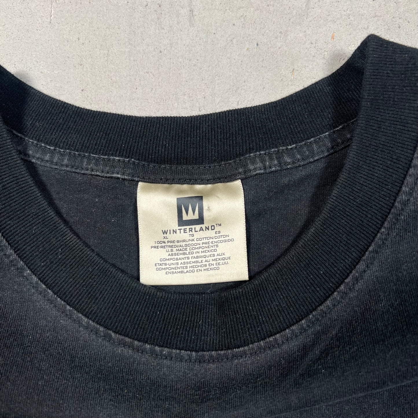 1998 Vintage Marilyn Manson Long Hard Road Tee black Size XL USED v13954