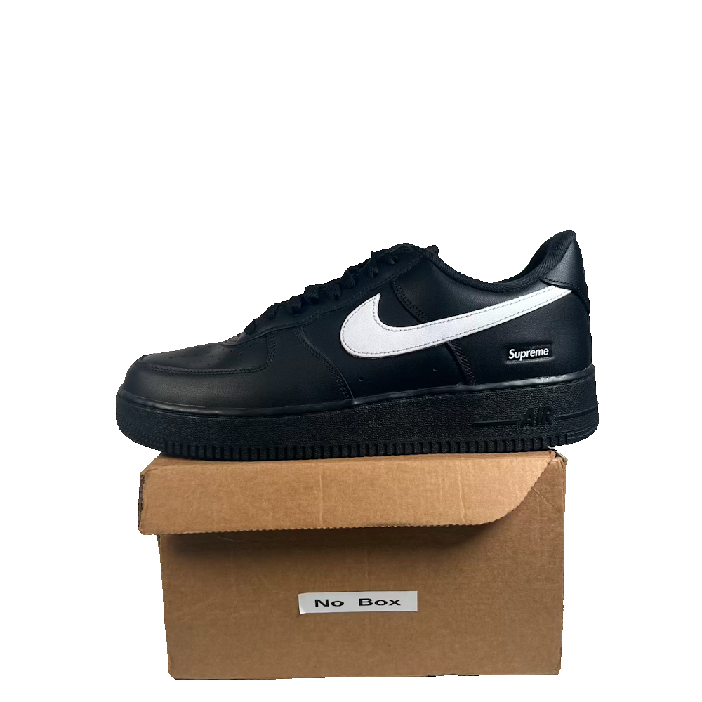 Nike Air Force 1 Low Supreme Black White (2025) Size 9.5 USED s23391