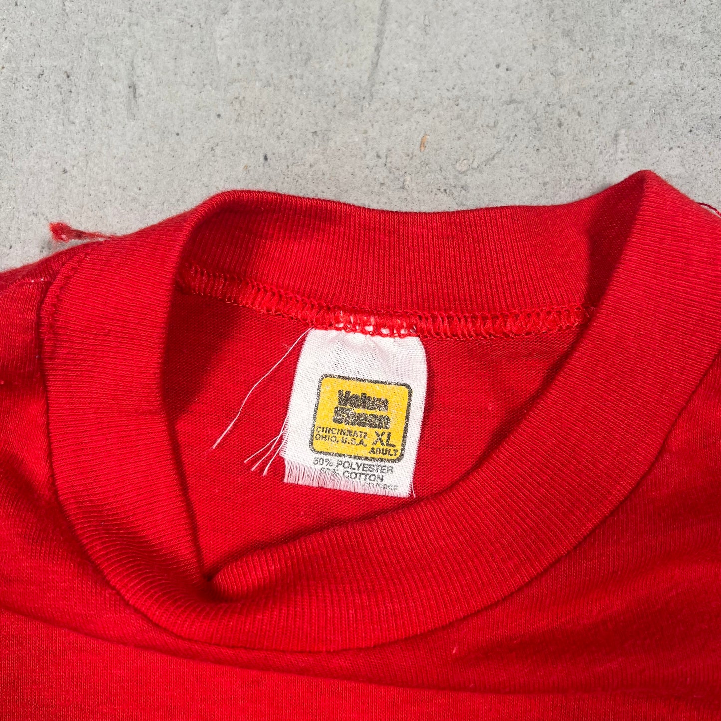 1980s Budwesier Logo Tee Red Size XL USED v19384