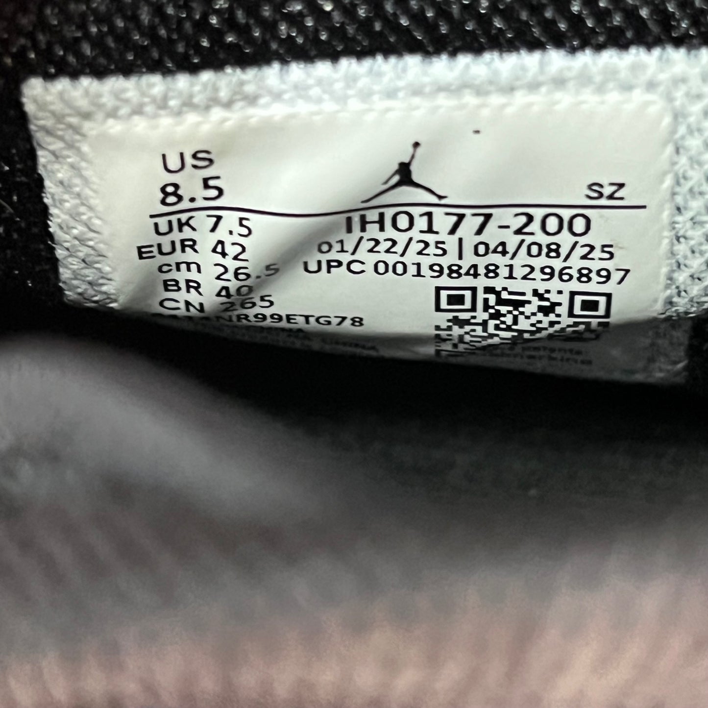 Jordan 17 Low Infinite Archives (2025) Size 8.5 NEW s19203