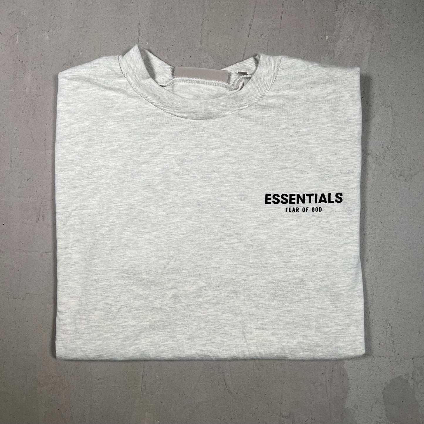 Fear of God FOG Essentials Grey Tee Size Medium USED x17402