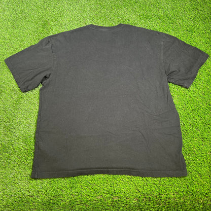 Supreme The North Face Printed Pocket Tee Black Size Medium USED X14282