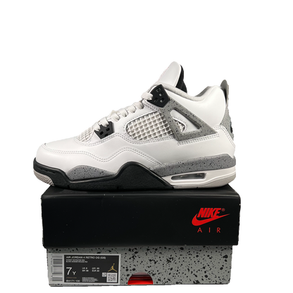 Jordan 4 White Cement (2025) Size 7y NEW s18960
