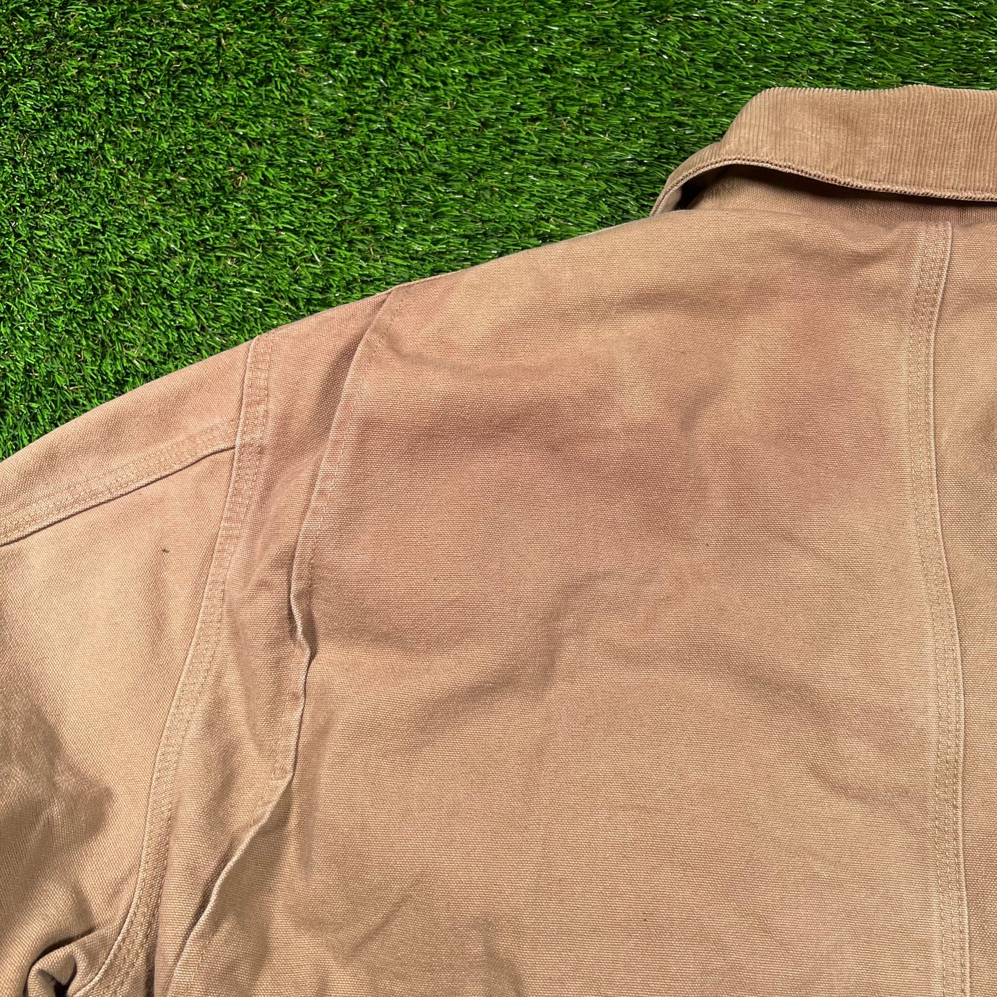 Y2K Carhartt Arctic Brown Workwear Zip Up Jacket Size XL USED v18385