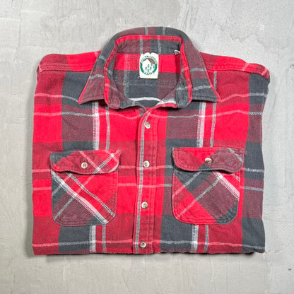 1990s Appalachian Trail Red Flannel Size Large USED v20419