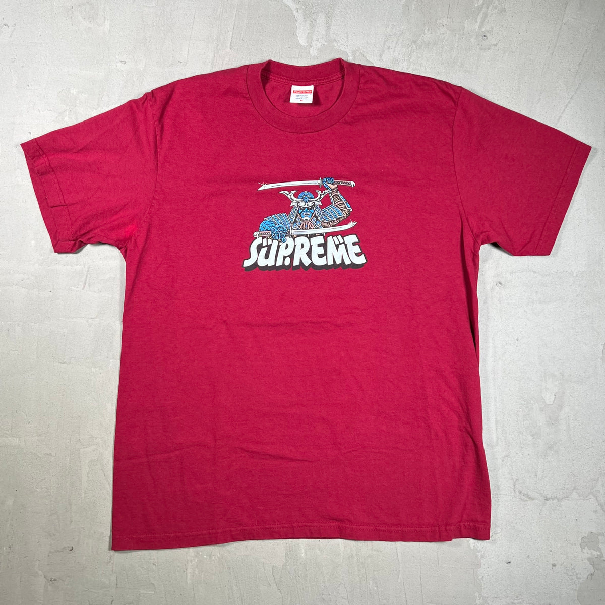 Supreme Samurai Red Tee (2021) Size Medium USED x18942