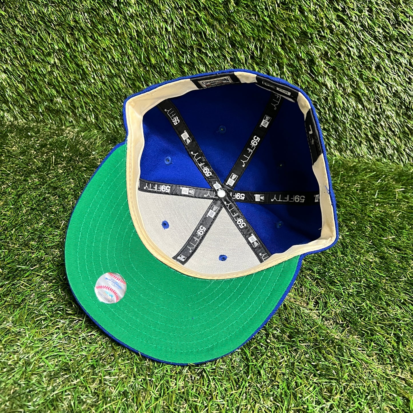 New Era MLB Seattle Mariners Blue Hat Size 7 3/8 USED v15981