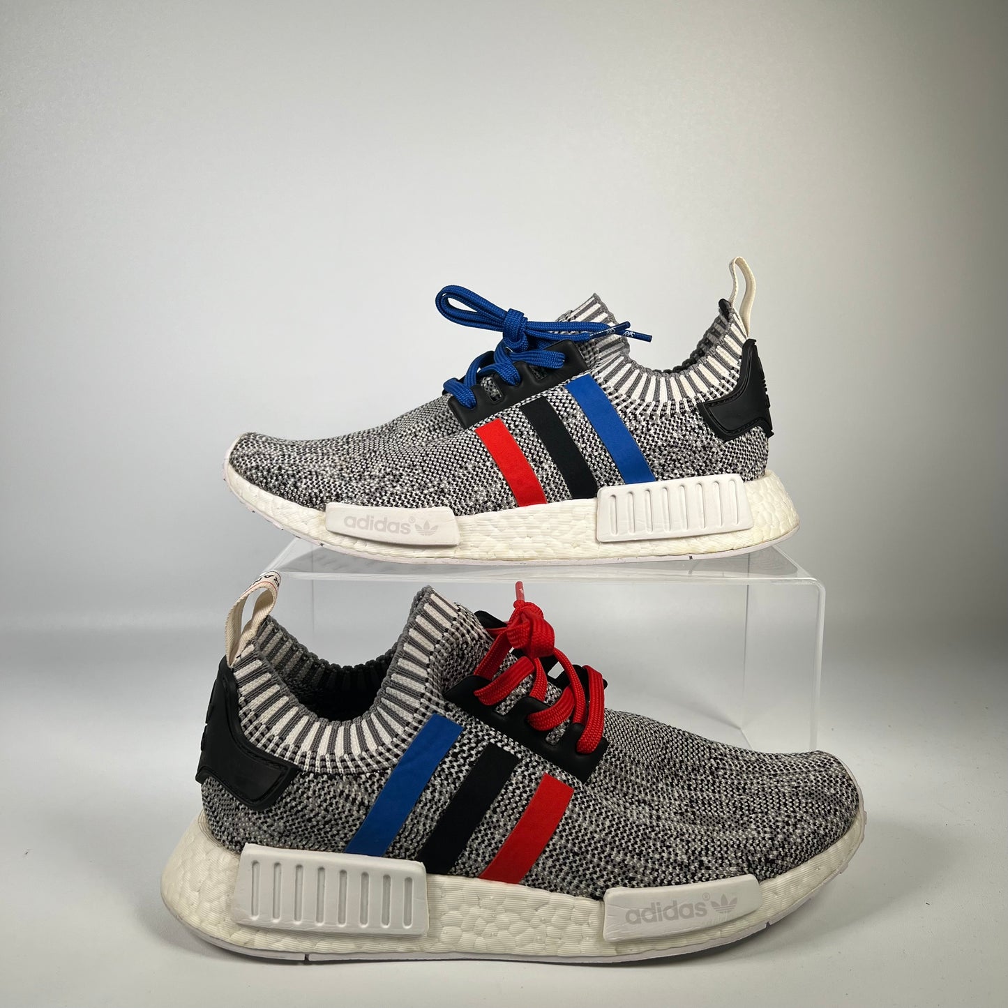 Adidas NMD R1 Tri Color Stripes White (2016) Size 8.5 USED s18724