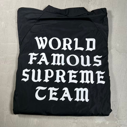 Supreme World Famous Black Coaches Jacket (2020) Size XL USED x18613