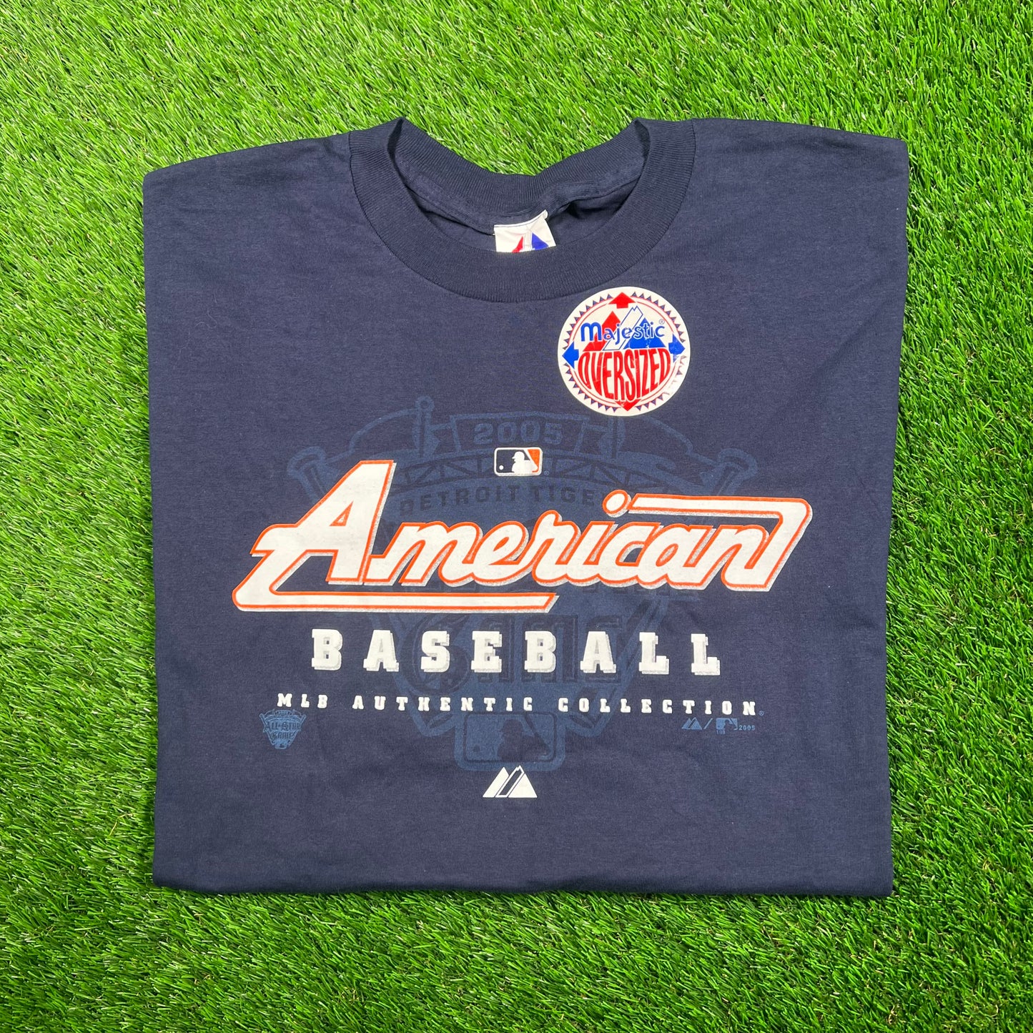 2005 AMerican Baseball MLB Collection Navy Blue Tee Size XXL NEW v18755