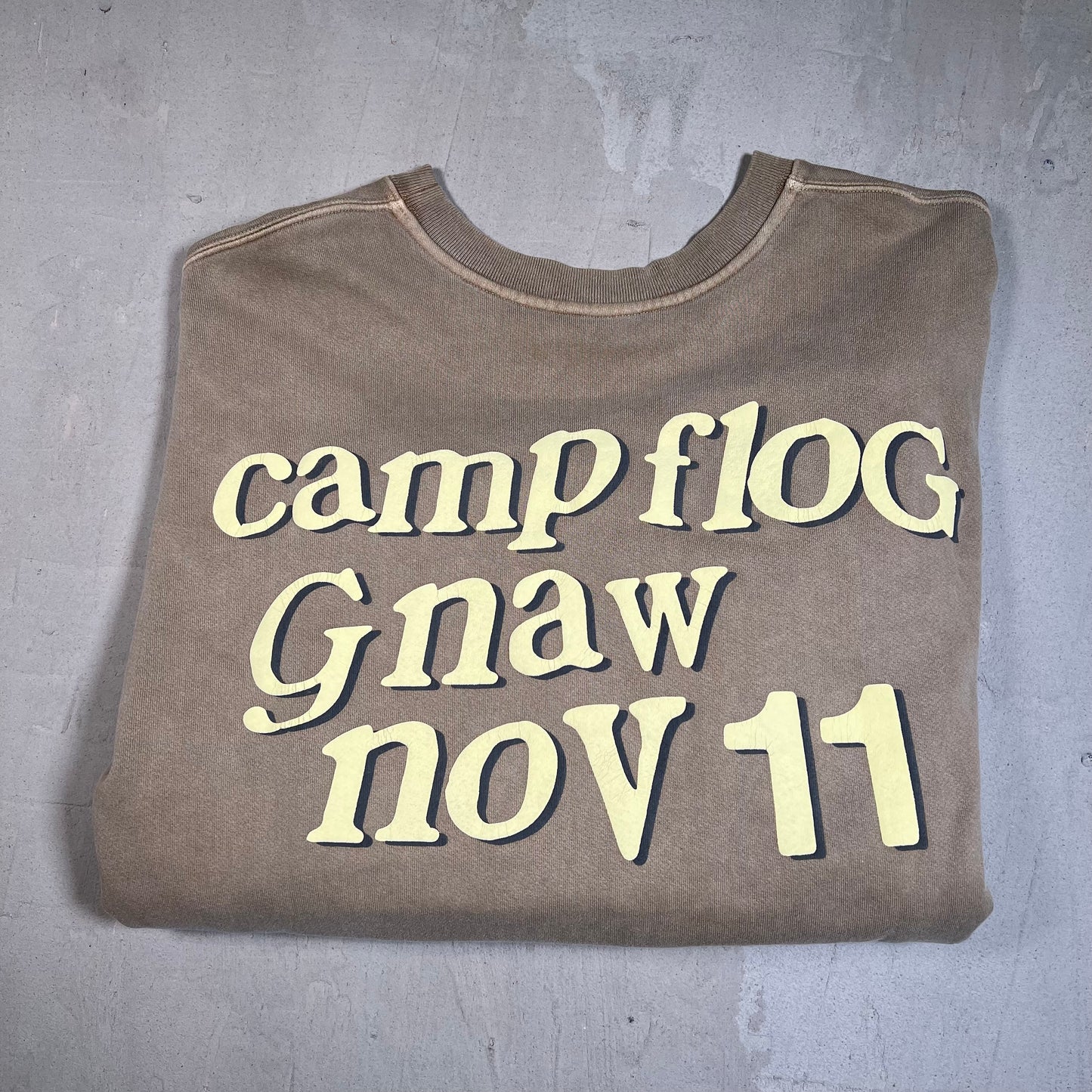 CPFM Kids See Ghost Kanye Cudi Lucky Me I see Ghost Brown Crewneck Size Large USED x1154