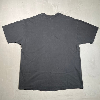 1990s Blue Man Group Promo Black Tee Size XL USED v14977