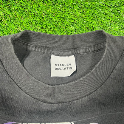 1995 Stugis Black Motorcyce Rally Tee Size Large USED v18612