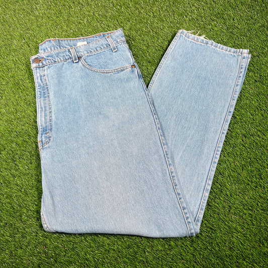 1993 Levi's 540 Blue Denim Jeans Size 44 USED v16851