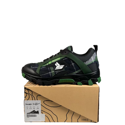 Sicko Eric Emanuel Green Plaid Hiking Boots (2026) Size 5 NEW s23472