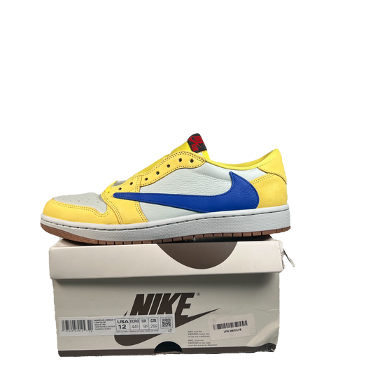 Jordan 1 Low Travis Scott Canary (2024) Size 10.5m / 12w NEW s21909