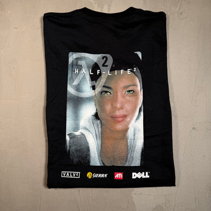 2004 Half-Life 2 Promo Tee Black Size Large USED v19389