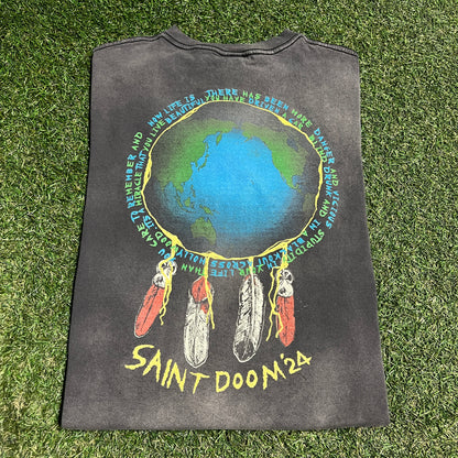Saint West Black "Holy Ghost" Tee Size Small USED x14183