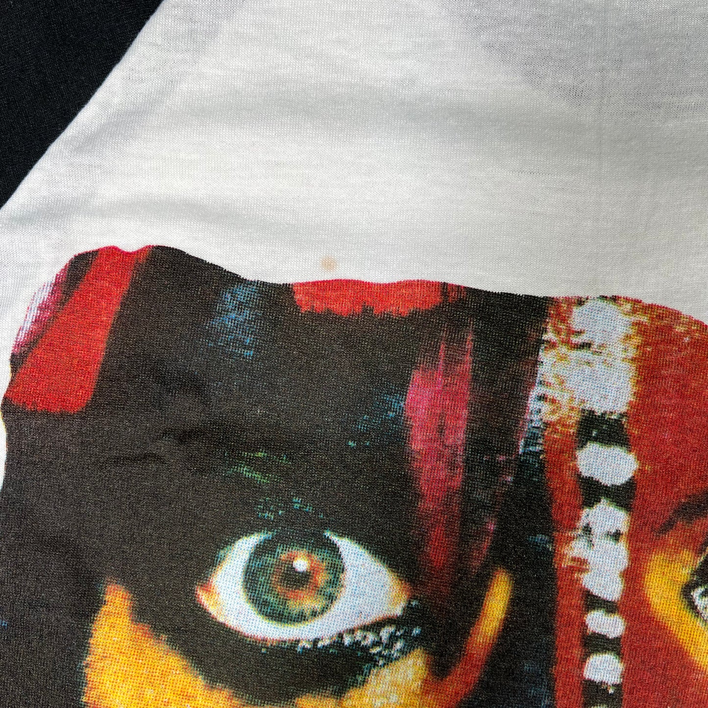 1996 David Lee Roth World Tour White Baseball Tee Size Medium USED v16613