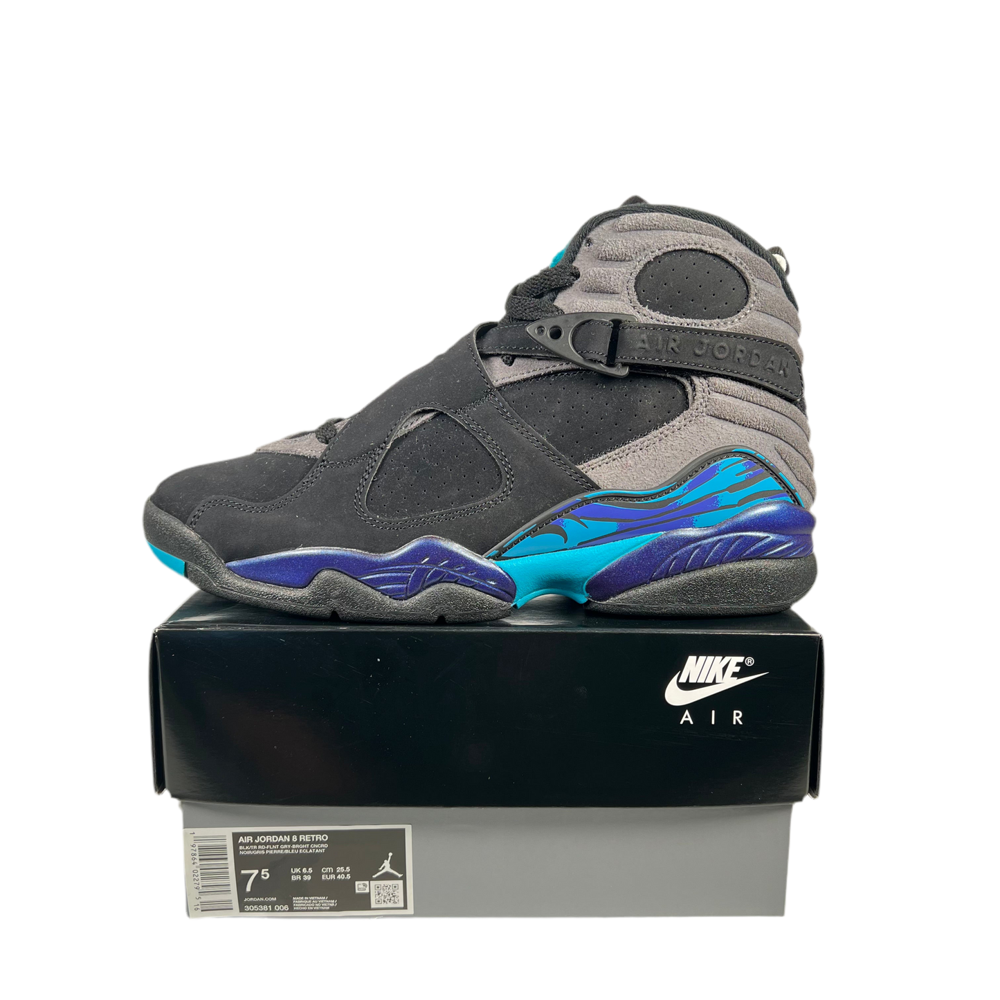 Jordan 8 Aqua (2025) Size 7.5 NEW s18149