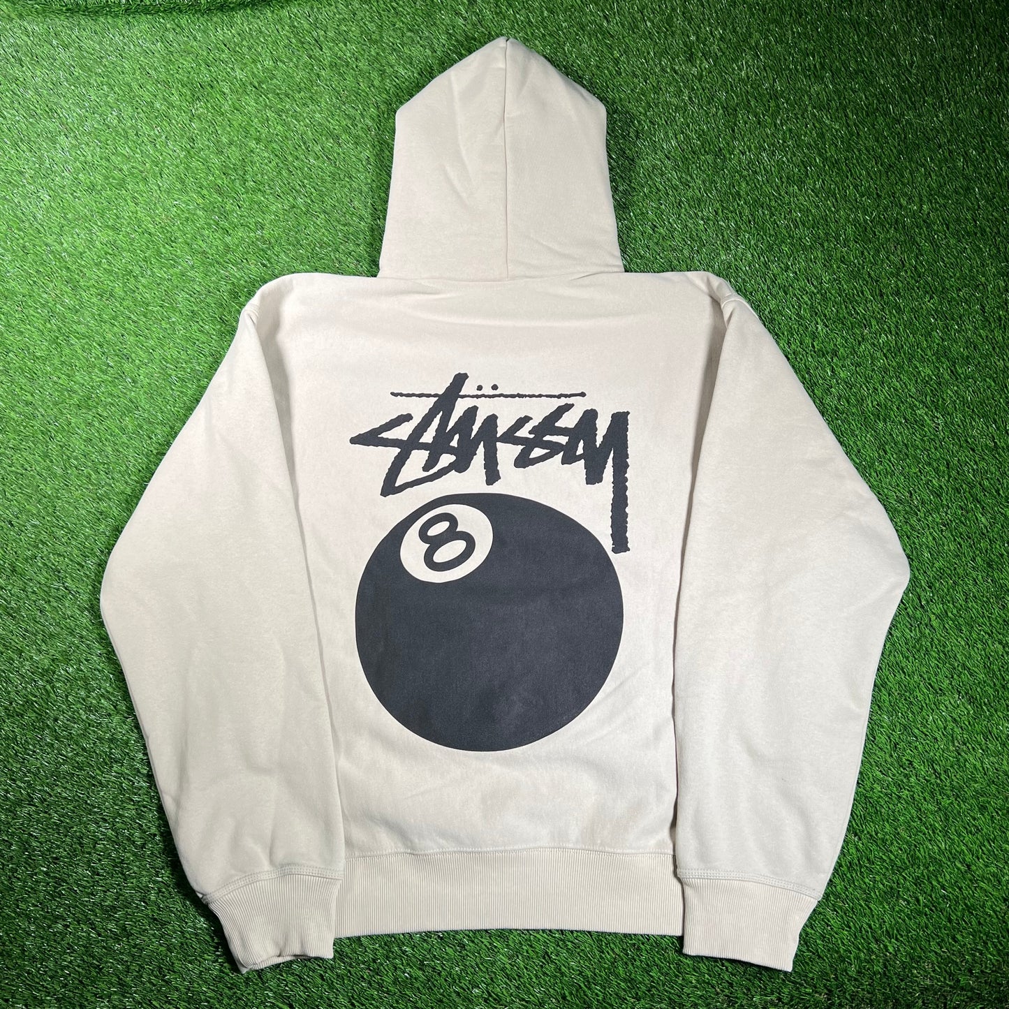 Stussy 8 Ball Sand Pull Over Hoodie Size XL USED x16066
