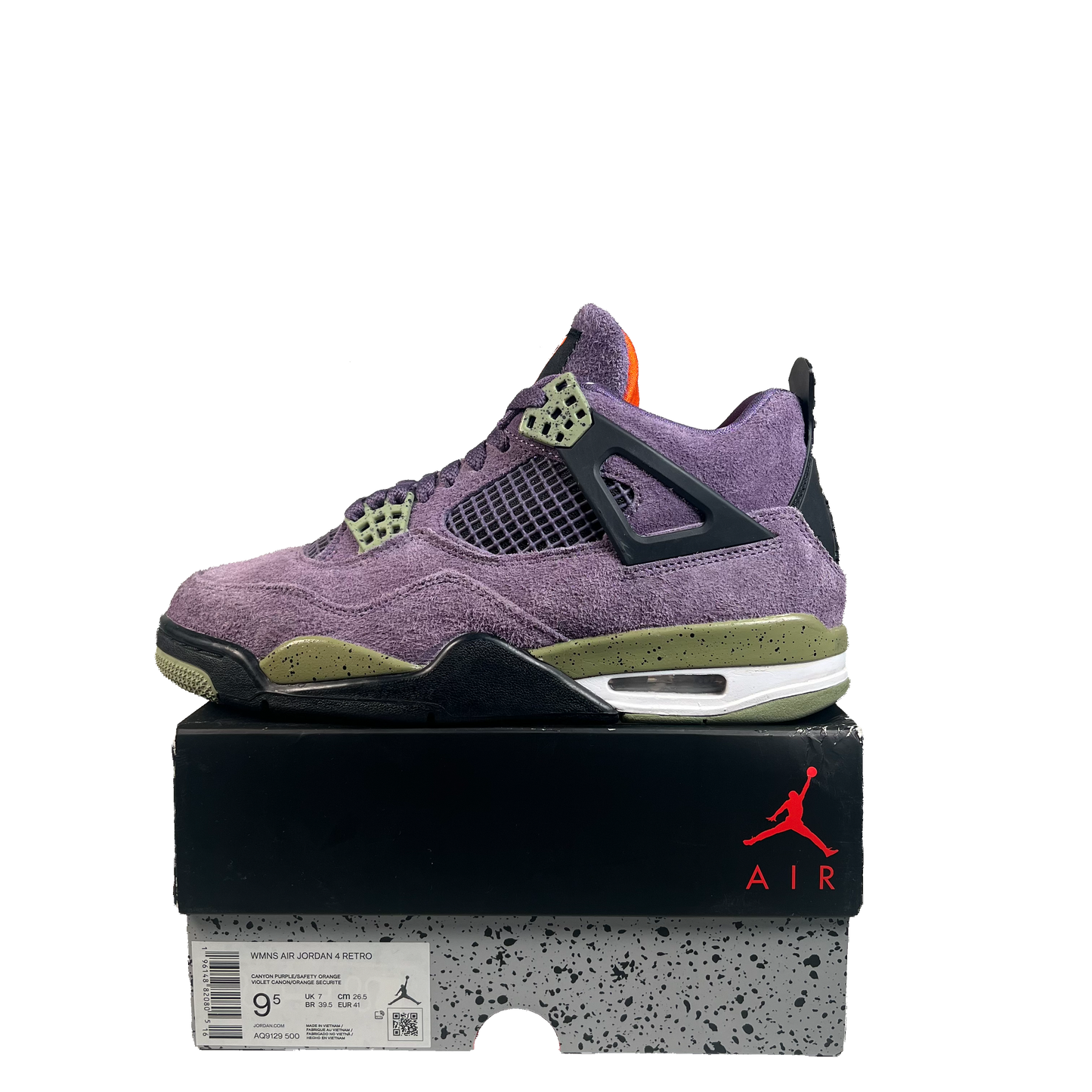 Jordan 4 Canyon Purple (2022) Size 8M/9.5W USED s21794
