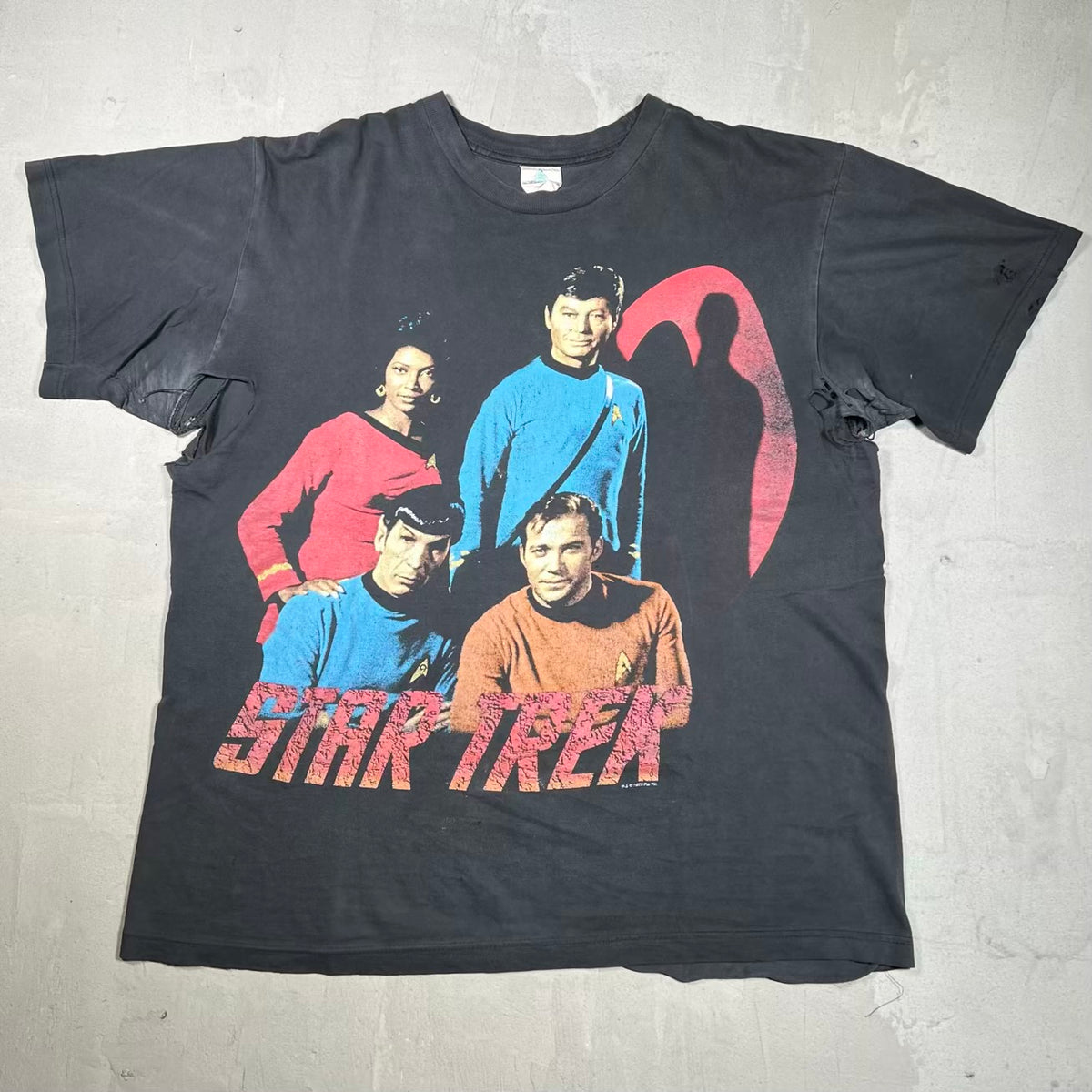 1995 Star Trek Black Tee Size Large USED v20172