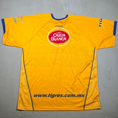 Y2K Tigres UANL Yellow Home Jersey Size XL USED v19293