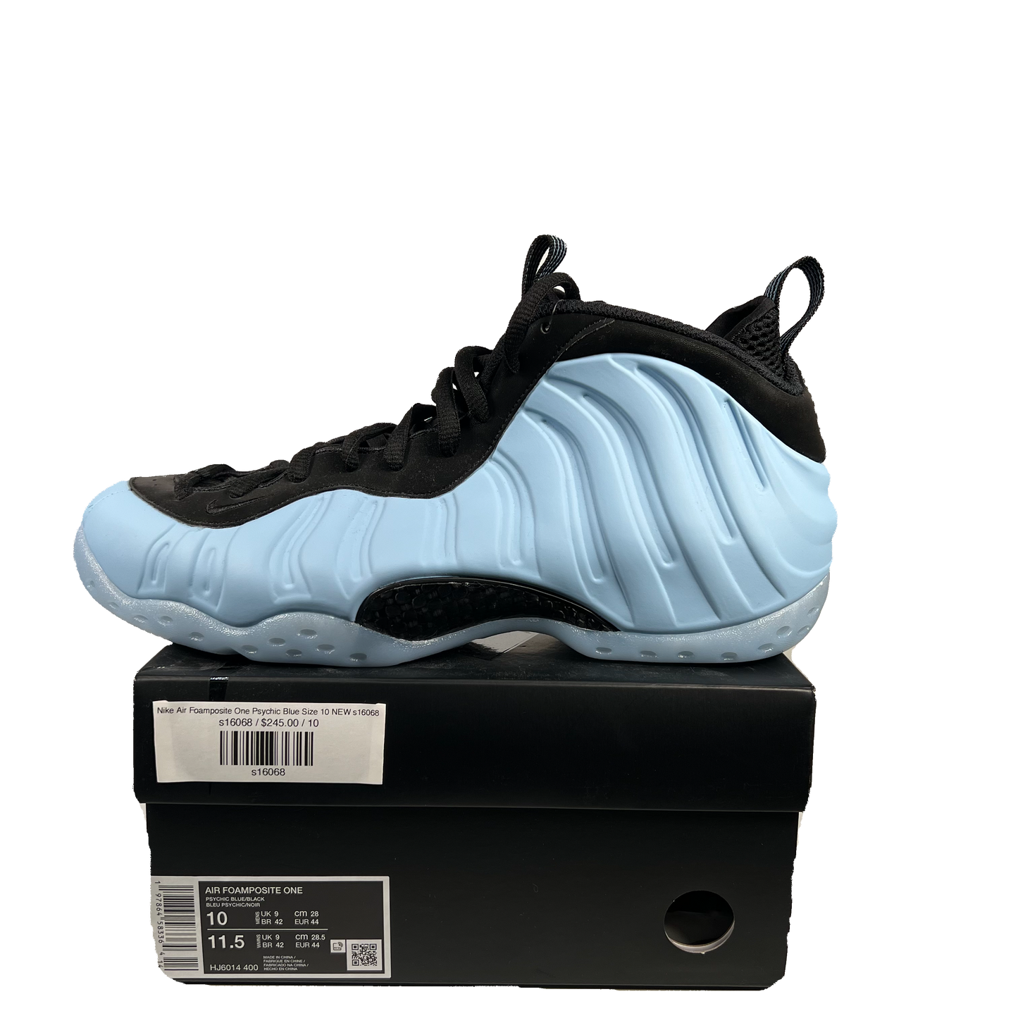Nike Air Foamposite One Psychic Blue Size 10 NEW s16068
