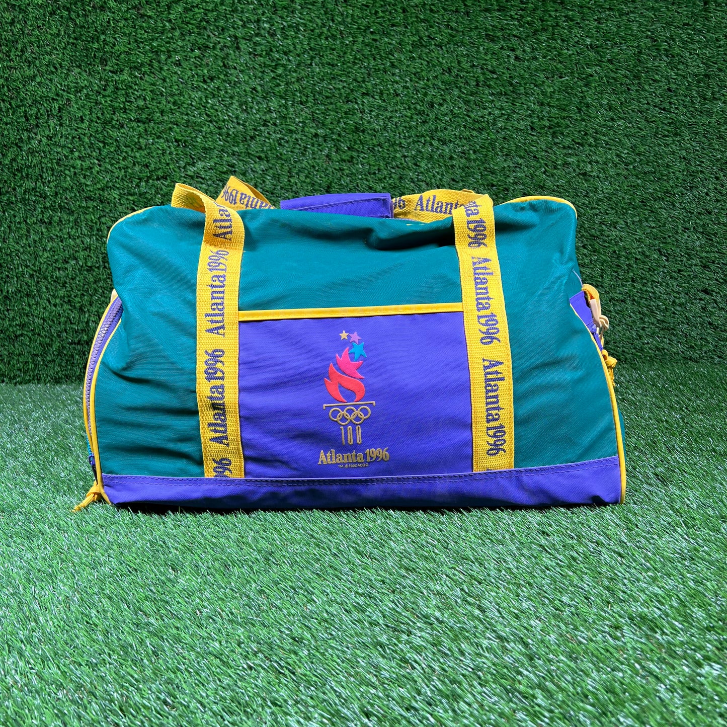 1996 Atlanta Olympic Multi Color Duffle Bag USED v17282