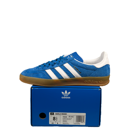 Adidas Gazelle Indoor Blue Bird Gum (2022) Size 8.5 USED s20166