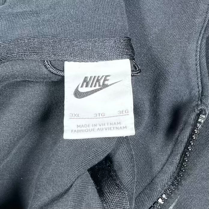 Nike Tech Black Zip Up Hoodie Size 3XL USED v20247