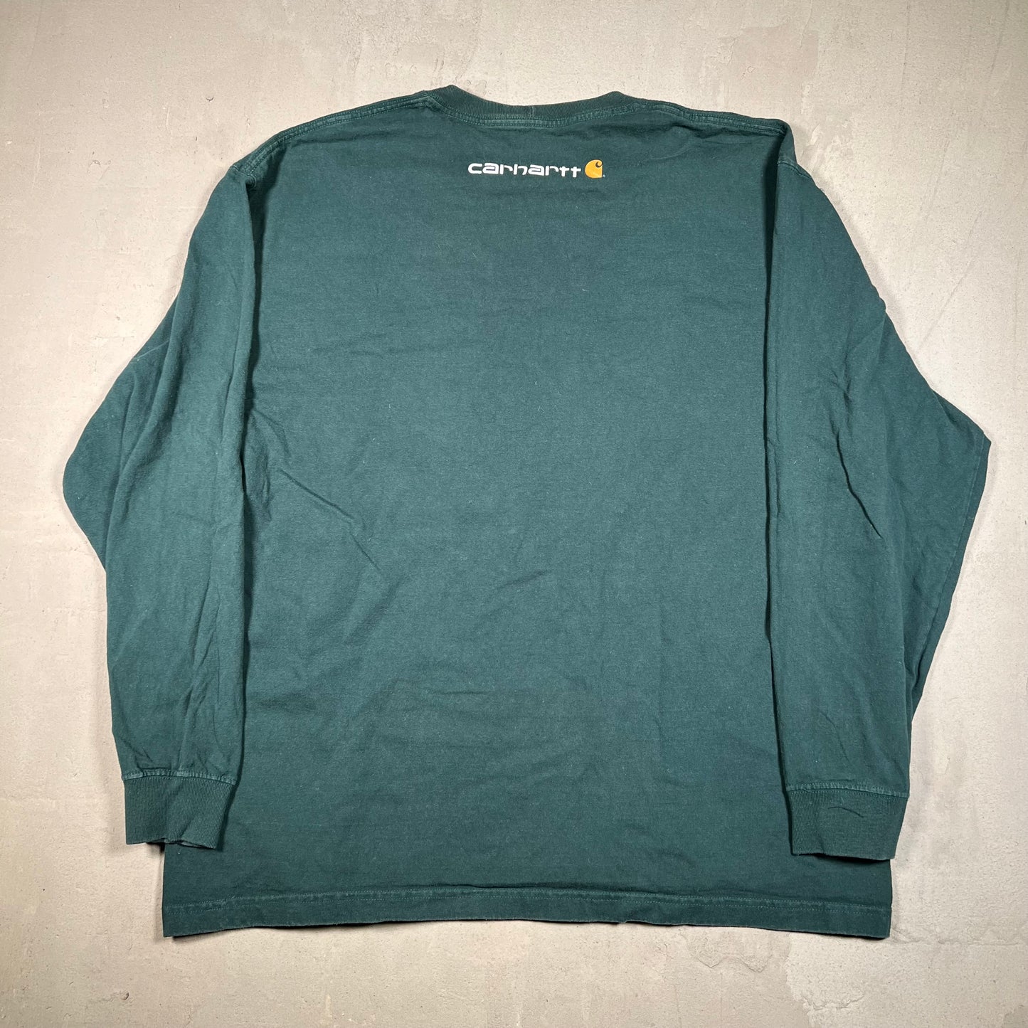 Carhartt Green Logo Longsleeve Size XL USED v19417