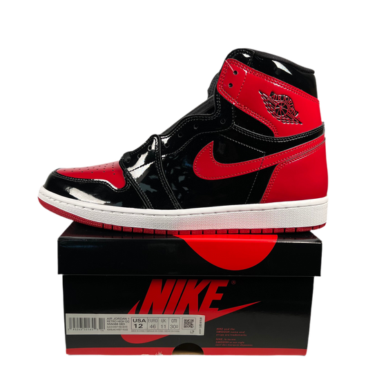 Jordan 1 High Patent Bred (2021) Size 12 NEW s18779
