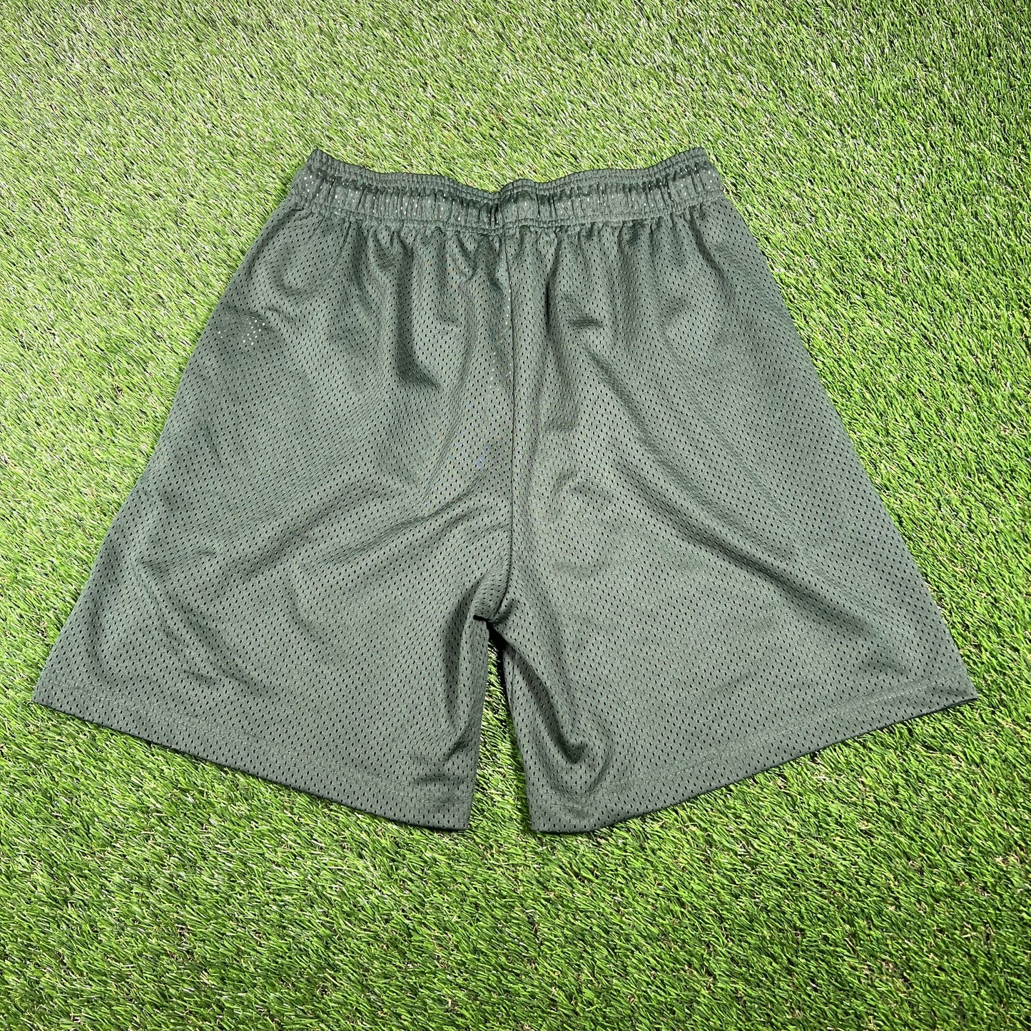 Eric Emanuel Yellow/Black Bolts Green Shorts Size XL USED x14749