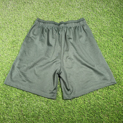 Eric Emanuel Yellow/Black Bolts Green Shorts Size XL USED x14749