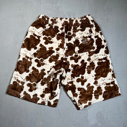 Supreme Faux Fur Cow Print Shorts Size Small USED x17611