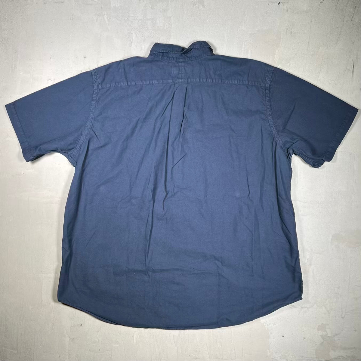 Polo Ralph Lauren Basic Navy Blue Button Up Polo Tee Size XXL USED v20253