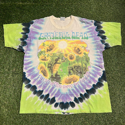 1995 Grateful Dead Summer Tour Turtles Tie Dye Tee Size XL USED v16348